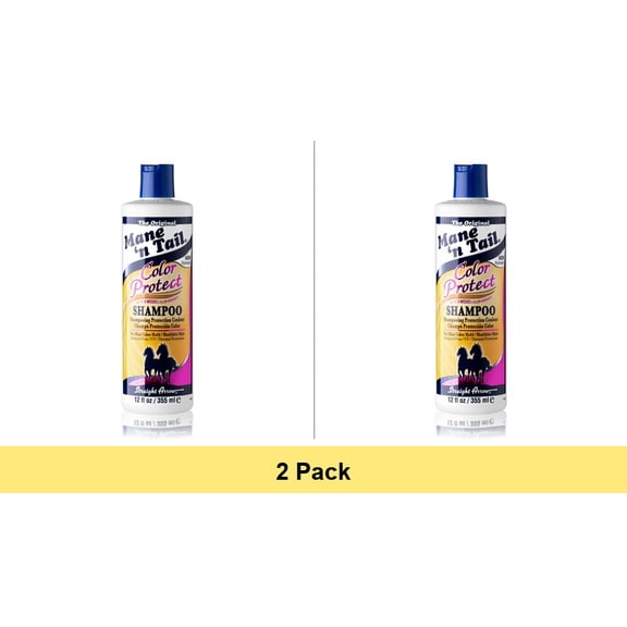 Mane 'n Tail Color Protect Shampoo (12 oz) – Gentle Cleanse & Shine - 2 Pack