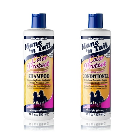 Mane 'n Tail Color Protect Shampoo & Conditioner (12 oz Each) – Strengthens, Reduces Breakage & Enhances Color Vibrancy for Healthier, Shiny Hair