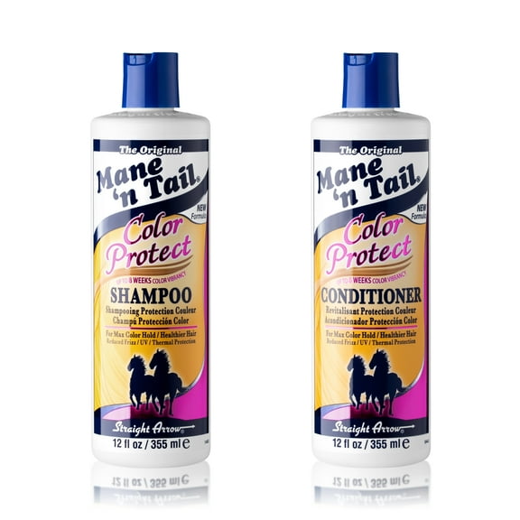 Mane 'n Tail Color Protect Shampoo & Conditioner (12 oz Each) – Strengthens, Reduces Breakage & Enhances Color Vibrancy for Healthier, Shiny Hair