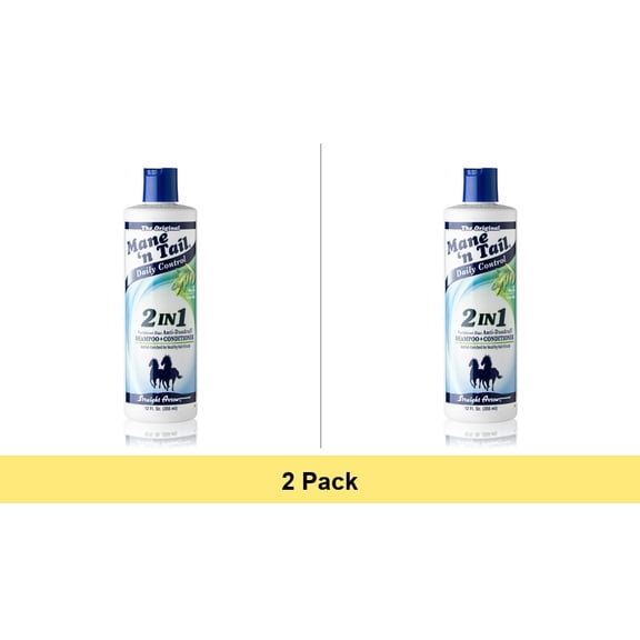 Mane 'n Tail Daily Control 2-in-1 Anti-Dandruff Shampoo & Conditioner 12 oz - 2 Pack