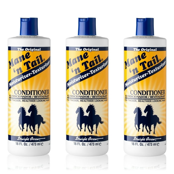 Mane 'n Tail Original Formula Conditioner (3-Pack, 16 oz Each)  For Thicker, Fuller Hair, Long-Lasting Health (For People & Pets)