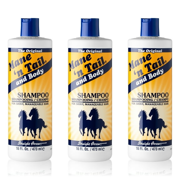 Mane 'n Tail Original Formula Shampoo (3-Pack, 16 oz Each) – For Thicker, Fuller, Stronger Hair (For People & Pets)
