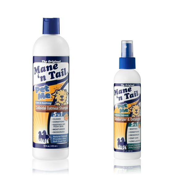 Mane 'n Tail Pet Me Colloidal Oatmeal Shampoo & Deodorizer with Colloidal Oatmeal, Aloe Vera and Spirulina, Panthenol, and Biotin for Dogs.