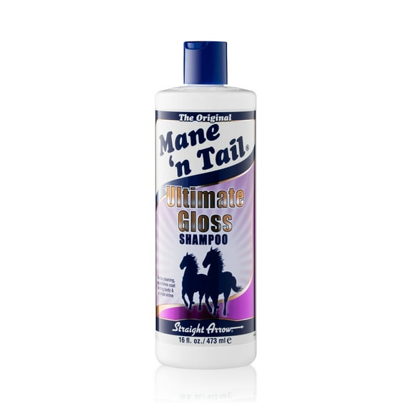 Mane 'n Tail Ultimate Gloss Shampoo (16 Oz) – Adds Body, Glossy Shine, and Softness for Hair & Coat; Gentle, pH Balanced Formula for Dogs & Horses