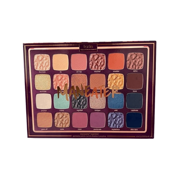Tarte Maneater Nightfall Eyeshadow Palette, Limited Edition 24 shades, Amazonian Clay Long-lasting Formula