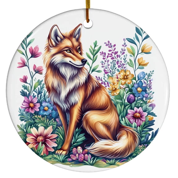 Maned Wolf Ornament, Christmas Ornaments 2025, Gift for Maned Wolf Lovers, Gift for Pet Lovers, Gift for Christmas, Christmas Decorations