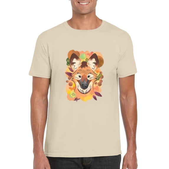 Maned Wolf Watercolor T-shirt, Nature-Inspired Animal Art for Wildlife Lovers, for men & women, up to size 5XL