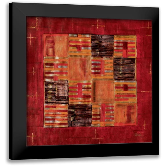 Manek, Sabira 12x12 Black Modern Framed Museum Art Print Titled - Tui