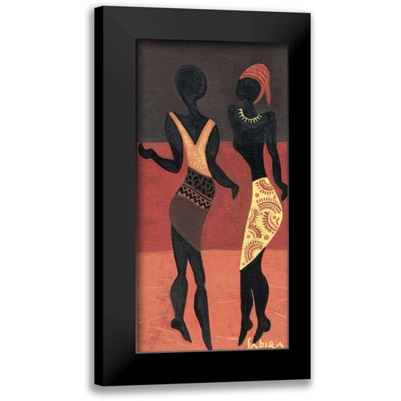 Manek, Sabira 9x14 Black Modern Framed Museum Art Print Titled - Afric figura I