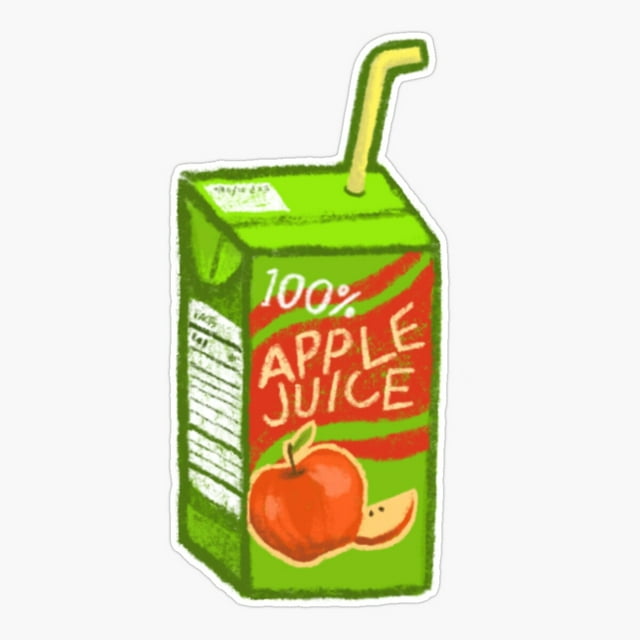 Maneki 100% Apple Juice Er, Phone Decal Water Bottle Stickers Car Decals, Funny Birthday Gift