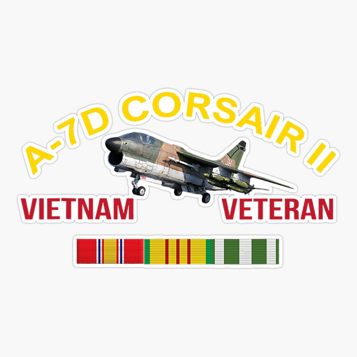 Print Scale 1:72 A-7 Corsair II Aircraft Decal Set - Part 2 | Model Kit Decals