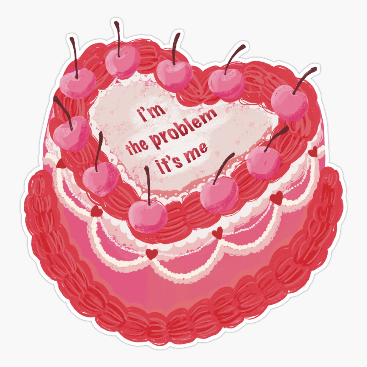 Maneki Anti Hero Cake. I’M The Problem. Er, Phone Decal Water Bottle ...