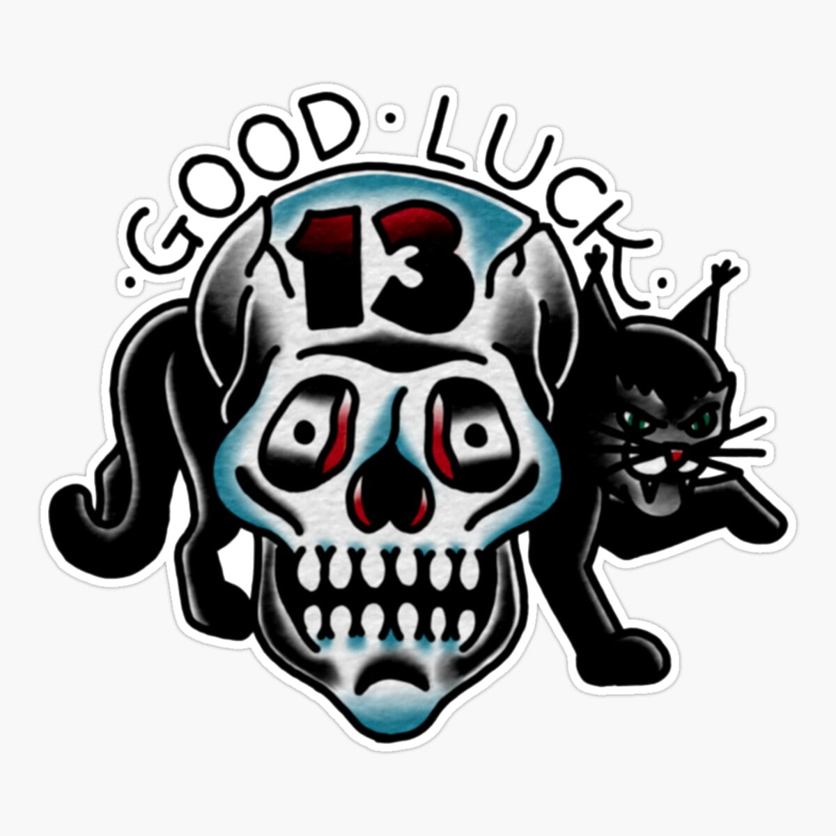 Lucky 13 Trèfle Clubs Trefle Pour Auto Voiture/pare Chocs/fenêtre Vinyle Autocol - Foto 10