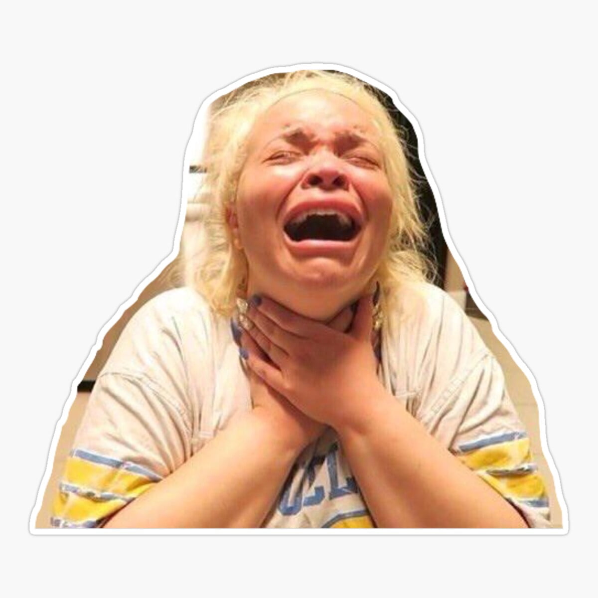 Maneki Breakdown Trisha Sticker, Phone Decal Water Bottle Stickers Car ...