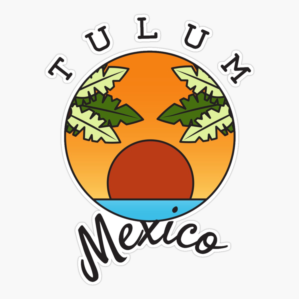 Maneki Bright Tulum Mexico - Black Text - Vacation / Resort / Cruise ...