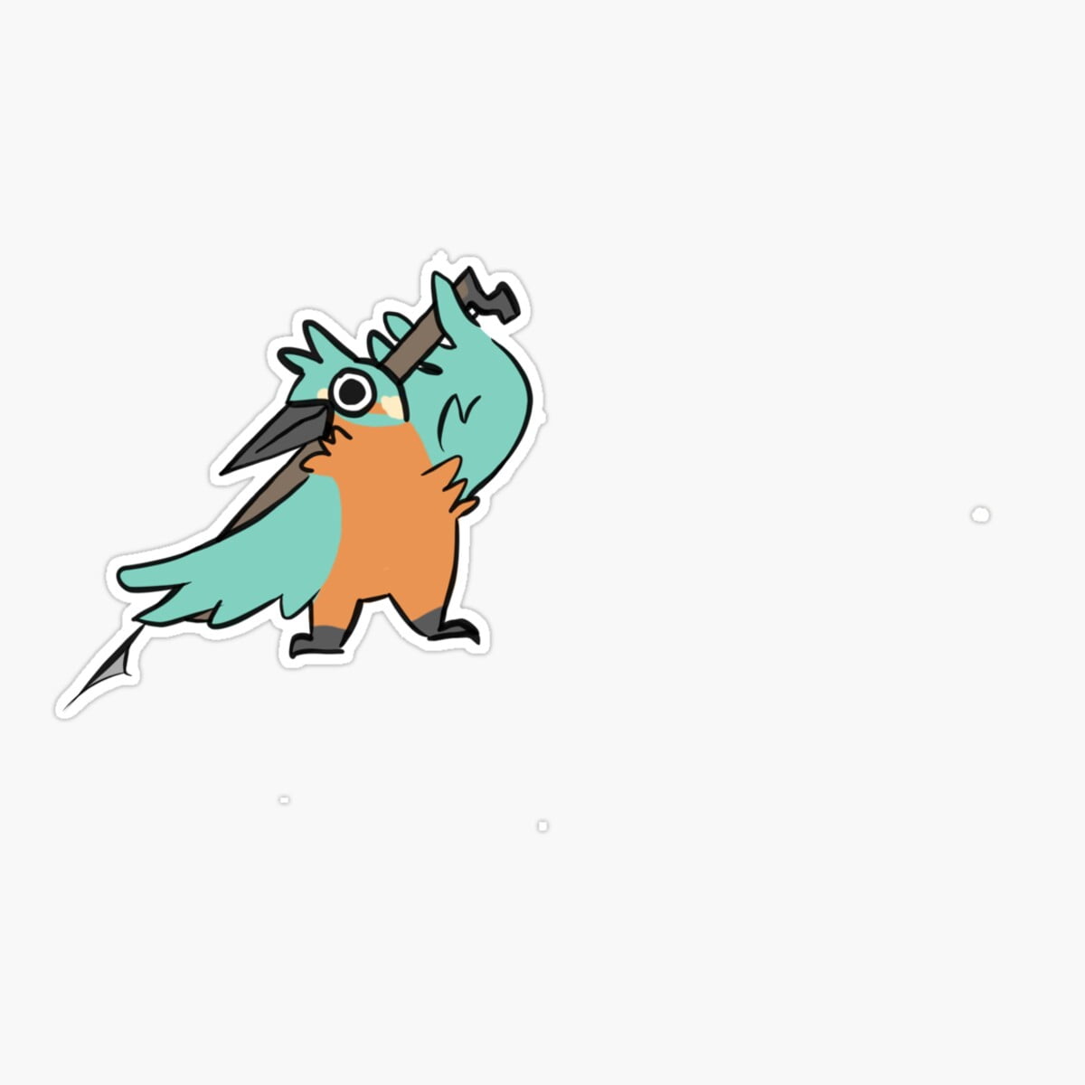 Maneki Common Kingisher | Spear Isherman Er, Phone Decal Water Bottle ...