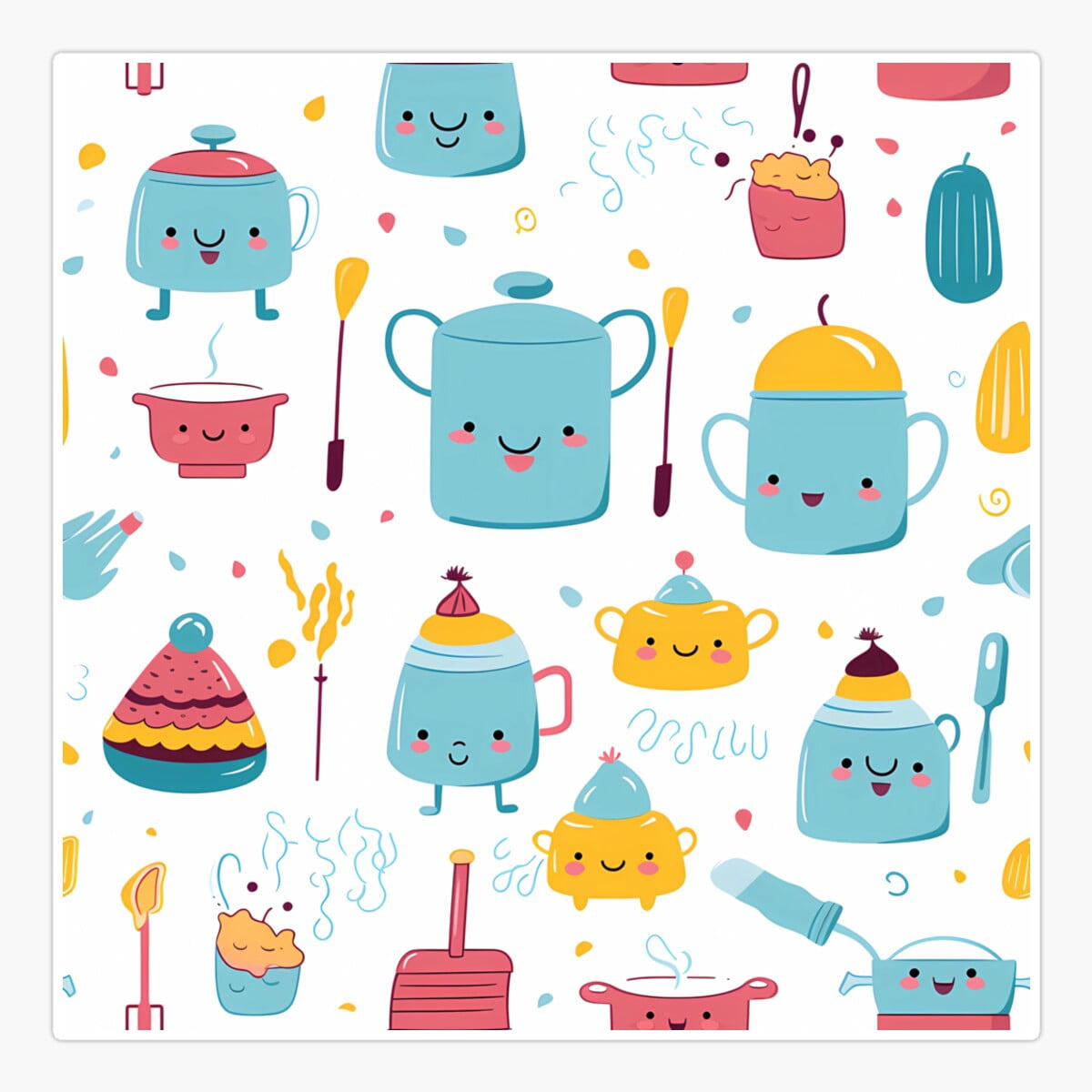 Kit Chan Sticker Maneki Creative Kitchen Sticker, Phone Decal Water Bottle Stickers Car ...