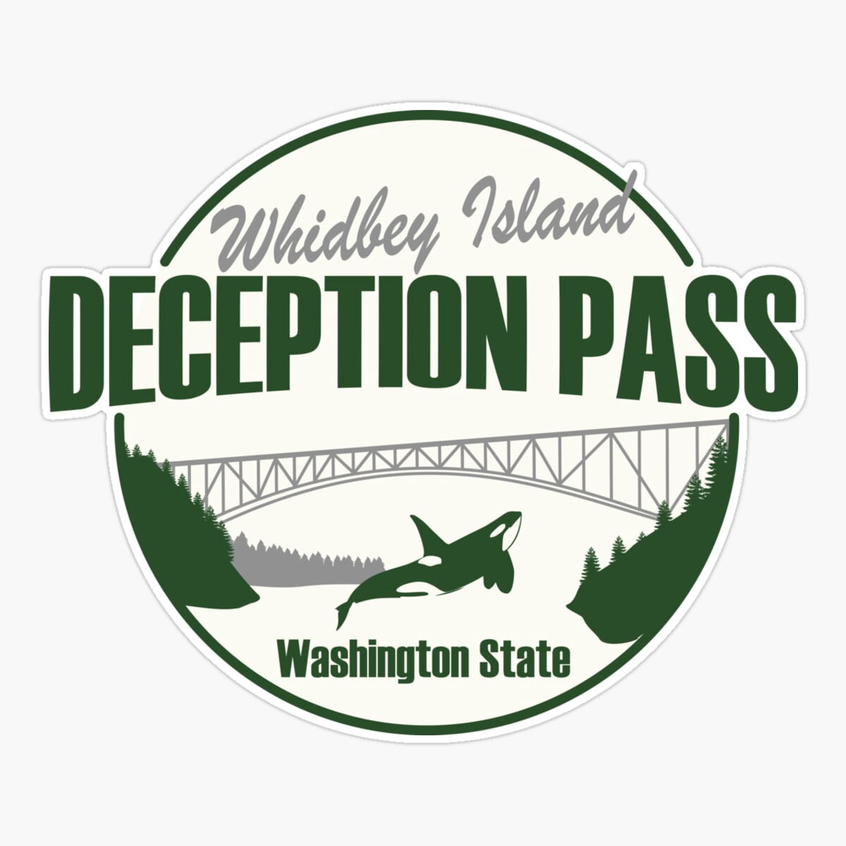 Maneki Deception P Whidbey Island Washington State Park Er, Phone Decal ...