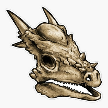 Maneki Dinosaur Skull Stygimoloch Er Er, Phone Decal Water Bottle Stickers Car Decals, Funny Birthday Gift