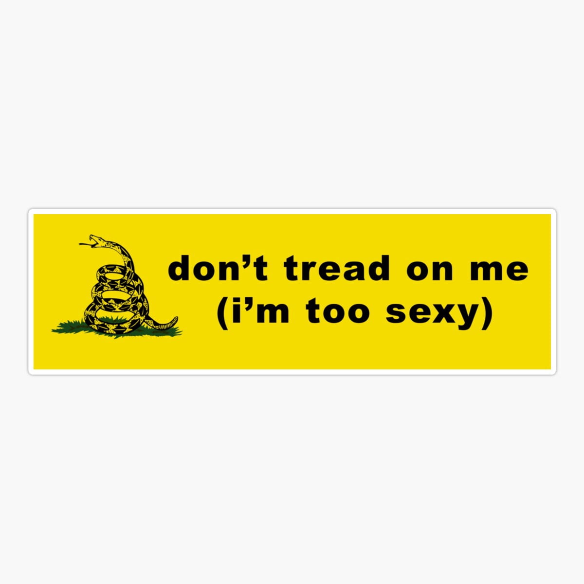 Don't Tread On Me Sticker - 5 Inch Vinyl Decal For Cars, Laptops, Windows - Made In USA