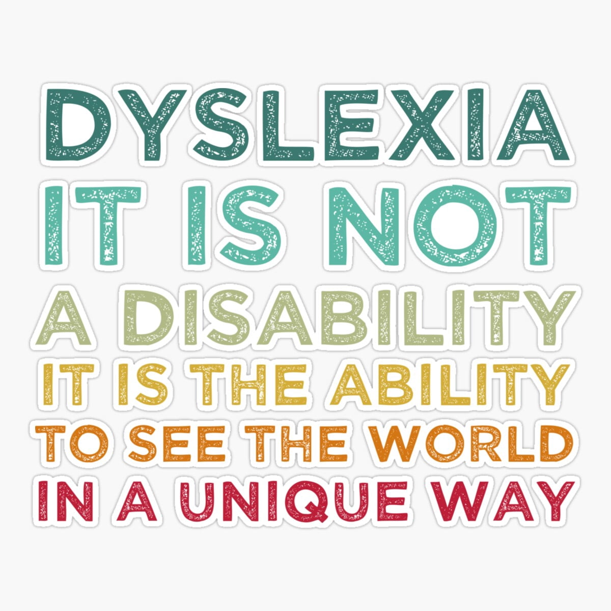 Maneki Dyslexia Ability Ribbon Learning Disability Dyslexic Er, Phone ...