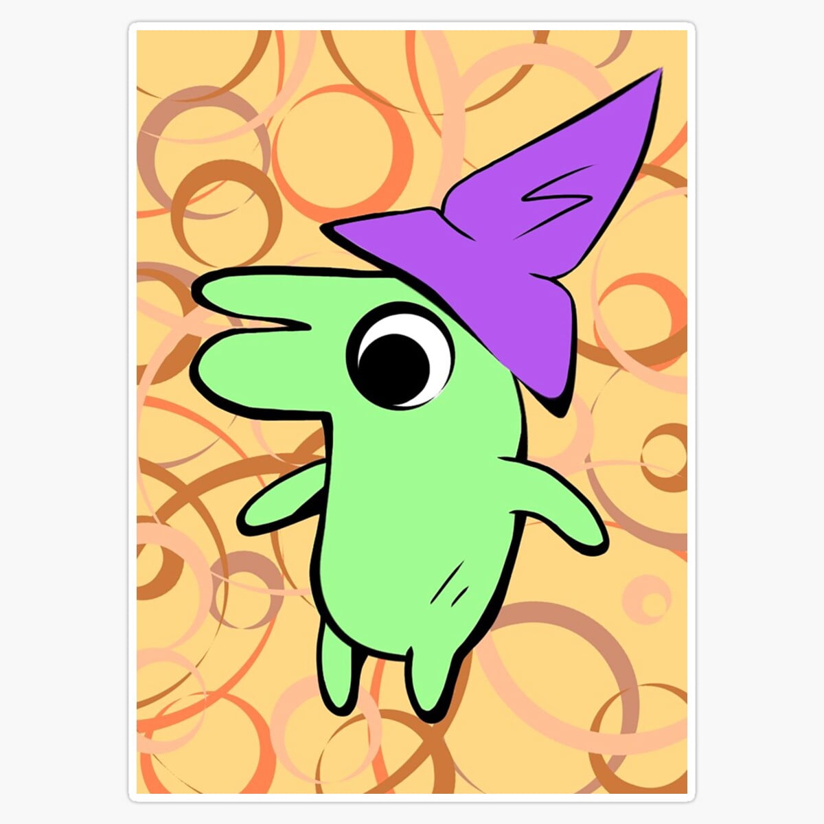 Maneki Glep Smiling Friends Er, Phone Decal Water Bottle Stickers Car ...