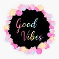 thumbnail image 1 of Maneki Good Vibes With Roses Lowers - Lowers Er, Phone Decal Water Bottle Stickers Car Decals, Funny Birthday Gift, 1 of 4