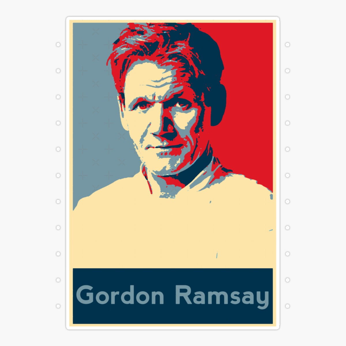 Maneki Gordon Ramsay 3 Sticker, Phone Decal Water Bottle Stickers Car ...