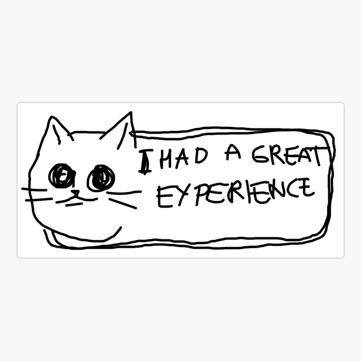 Maneki Great Experience Sticker, Phone Decal Water Bottle Stickers Car ...