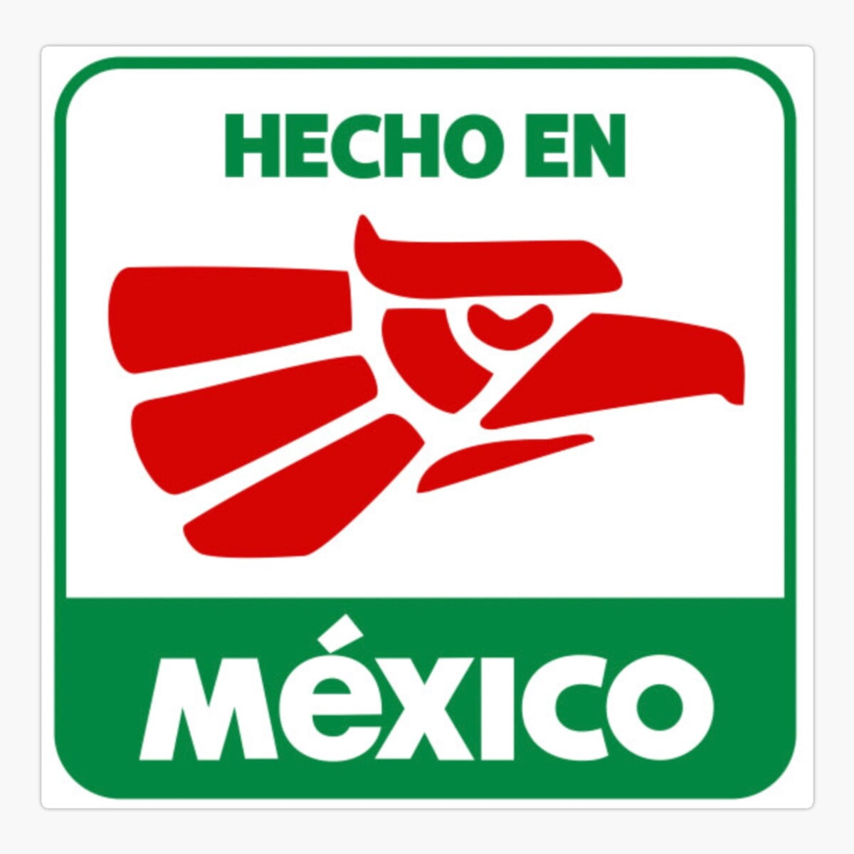 Hecho En Mexico Sticker Decal Die Cut - Self Adhesive Vinyl - Weatherproof - Made In USA - Many