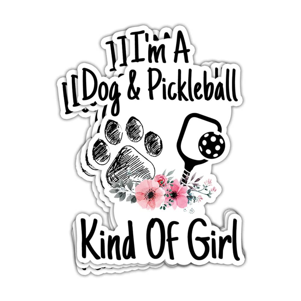 50 Pieces Pickleball Stickers, Pickleball Vinyl Stickers Decals For Water Bottle, Helmet, Laptop, Phone, Pickleball Gifts, Pickleball Party Favors, Sport Stickers For Kids Teens Boy