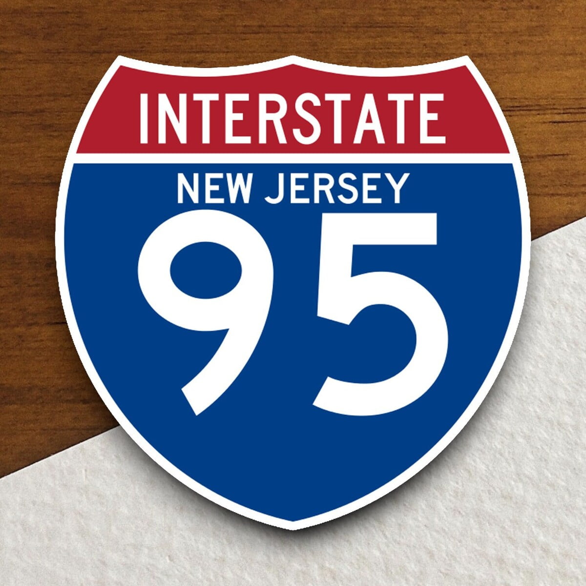 Maneki Interstate Route 95 New Jersey Sticker, Interstate Highway Sign ...