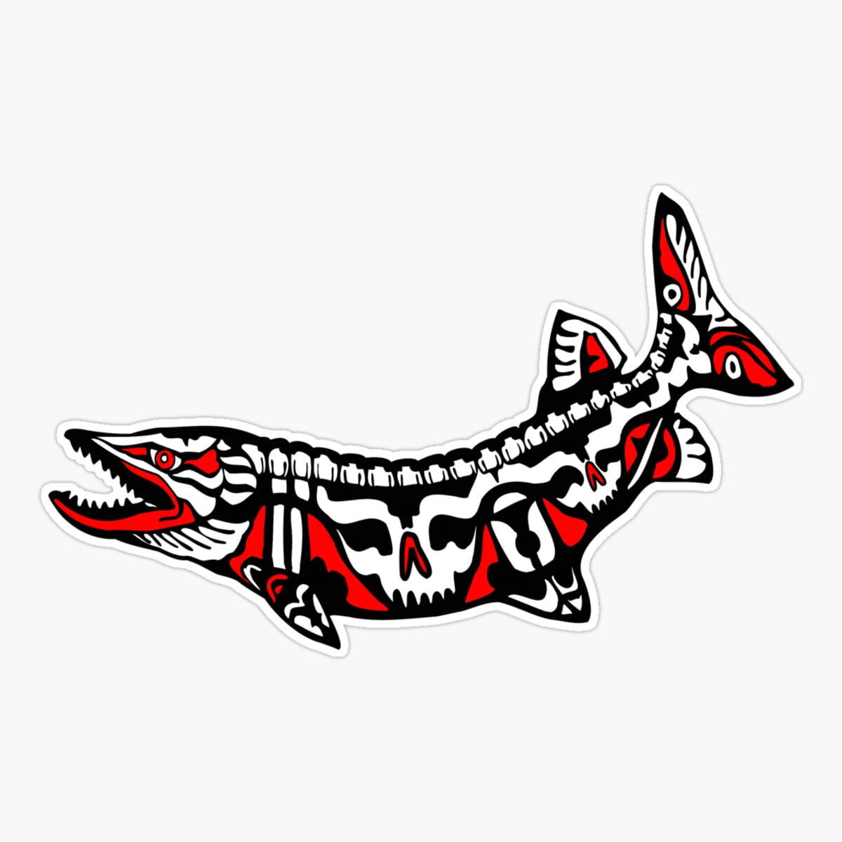 Maneki Inuit Muskie Er, Phone Decal Water Bottle Stickers Car Decals ...