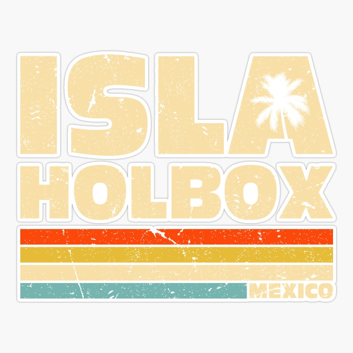 Maneki Isla Holbox Mexico Tourist Souvenir Mexican Vacation Sticker ...