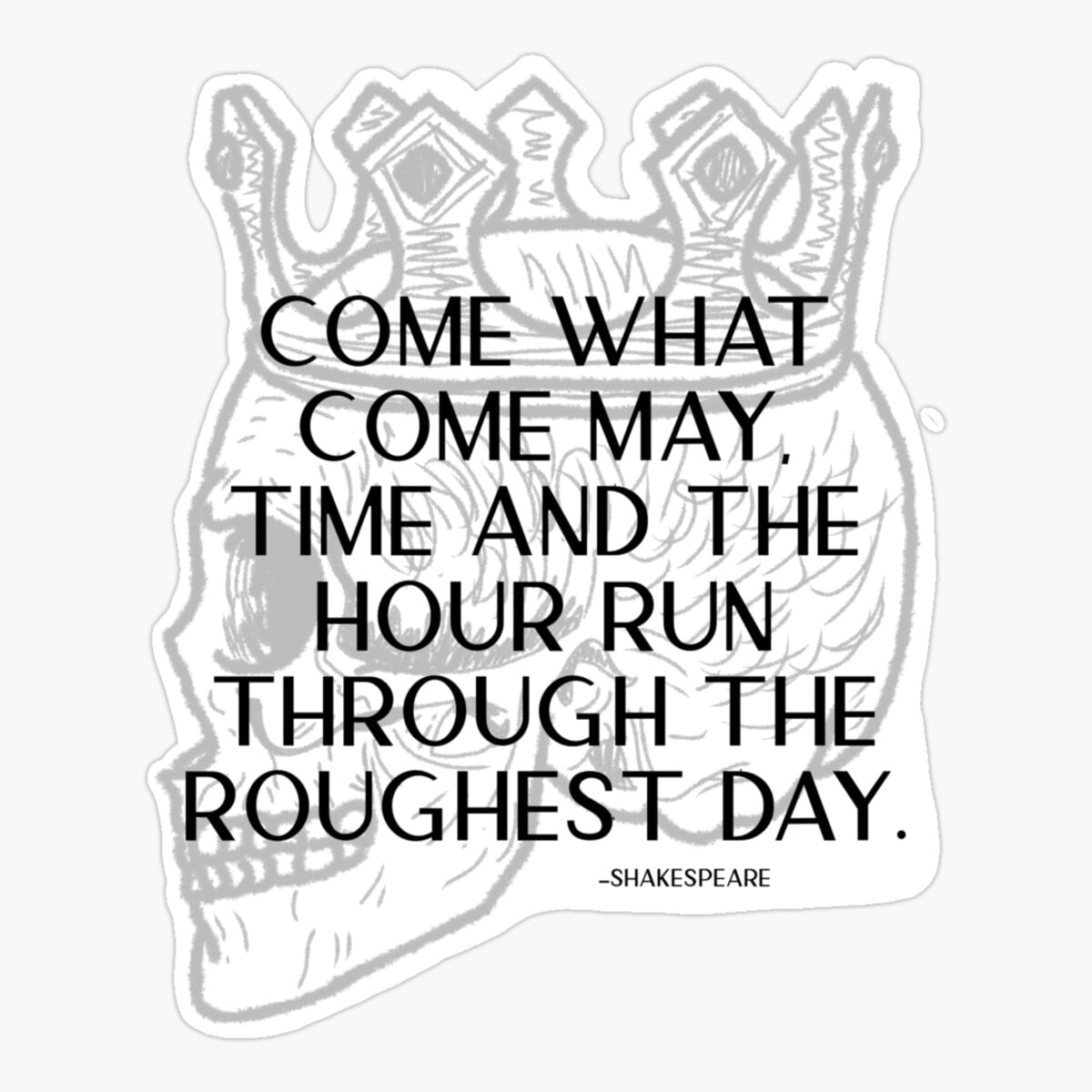 Maneki Macbeth Shakespeare Quote Er, Phone Decal Water Bottle Stickers ...