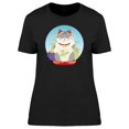 thumbnail image 1 of Maneki Neko Cute Kitty Cartoon T-Shirt Women -Image by Shutterstock, Female Small, 1 of 2