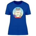thumbnail image 1 of Maneki Neko Cute Kitty Cartoon T-Shirt Women -Image by Shutterstock, Female x-Large, 1 of 2