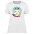 thumbnail image 1 of Maneki Neko Cute Kitty Cartoon T-Shirt Women -Image by Shutterstock, Female x-Large, 1 of 2