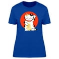 thumbnail image 1 of Maneki Neko Good Luck Wishes T-Shirt Women -Image by Shutterstock, Female Small, 1 of 2