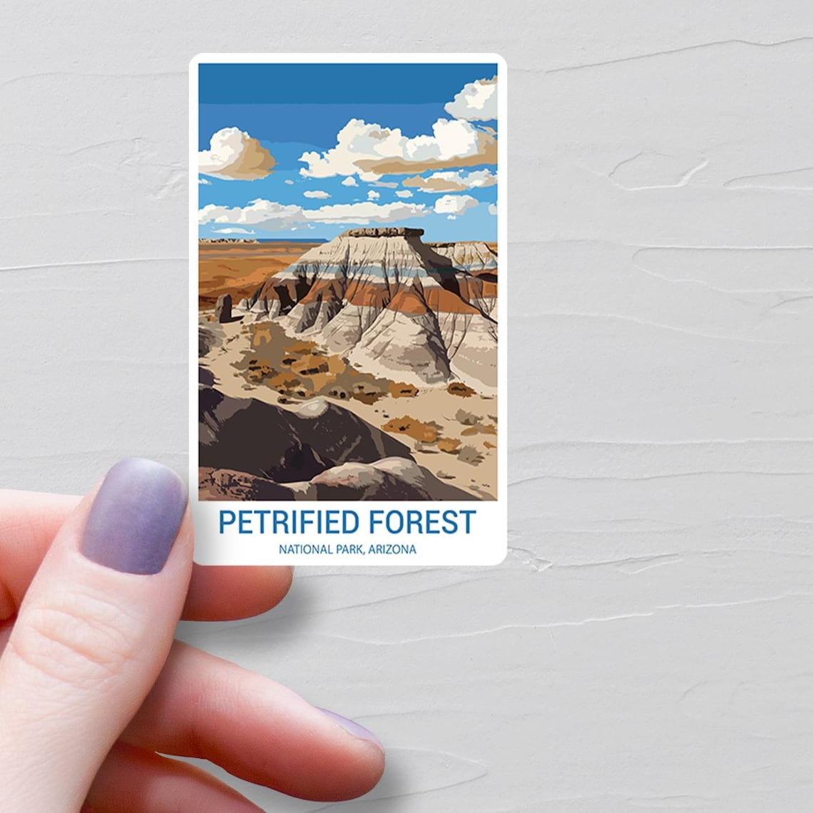 Petrified Forest National Park Sticker – 5" Round Vinyl Decal For Car, RV, Laptop, Arizona