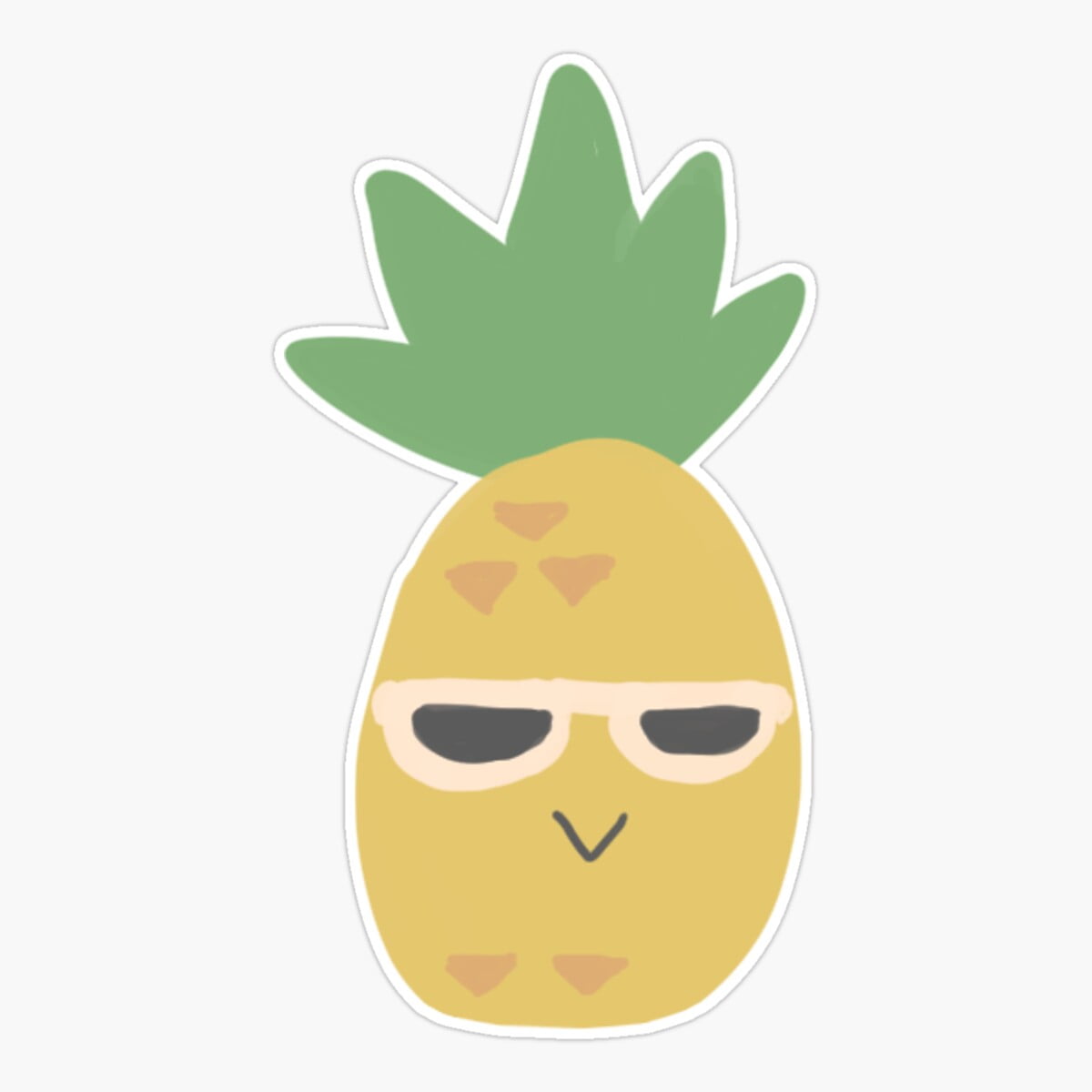 Maneki Pinee Pineapple Pattern Er, Phone Decal Water Bottle Stickers ...