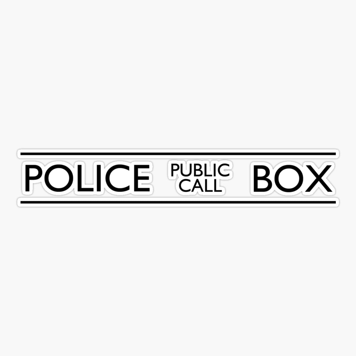 Maneki Police Public Call Box Er, Phone Decal Water Bottle Stickers Car ...