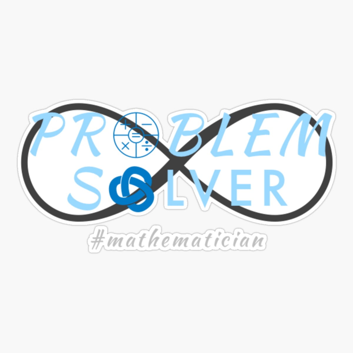 Maneki Problem Solver Math Teacher - Mathematician Er, Phone Decal ...