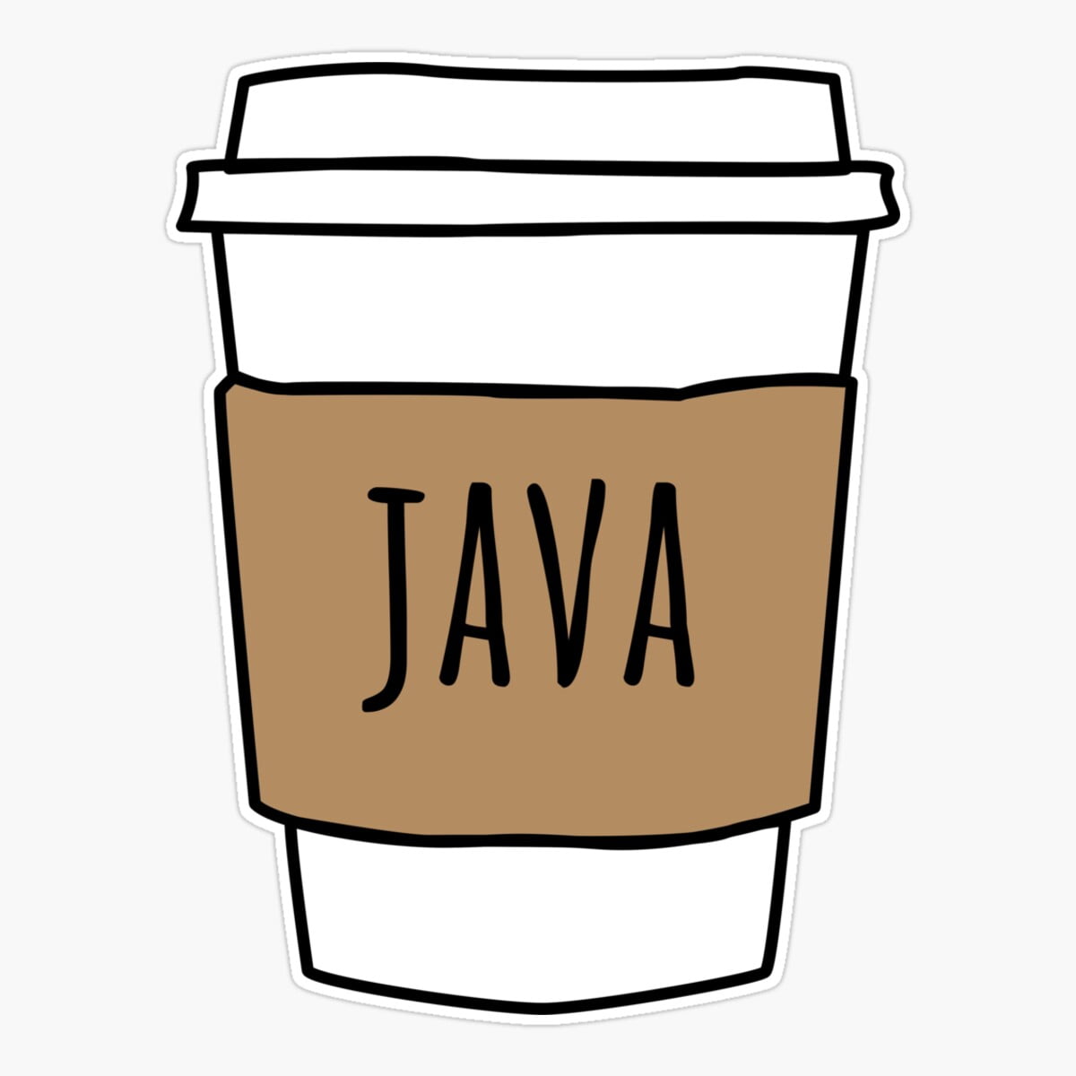 Maneki Recipe Cup Java Sticker, Phone Decal Water Bottle Stickers Car ...