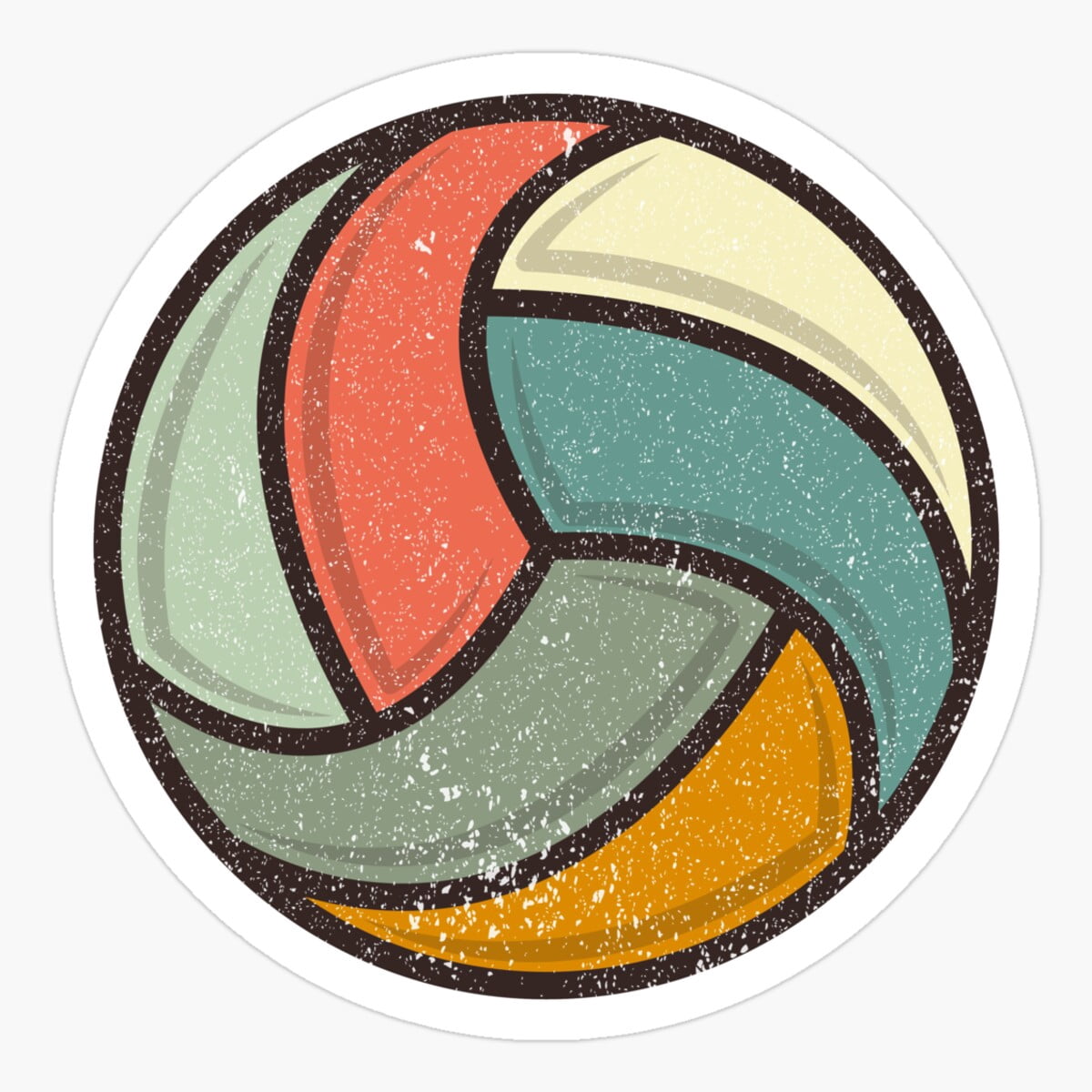 Volleyball Iron-On Decals – 12 Mini Heat Transfers For Team Shirts, Bags & DIY Spirit Gear