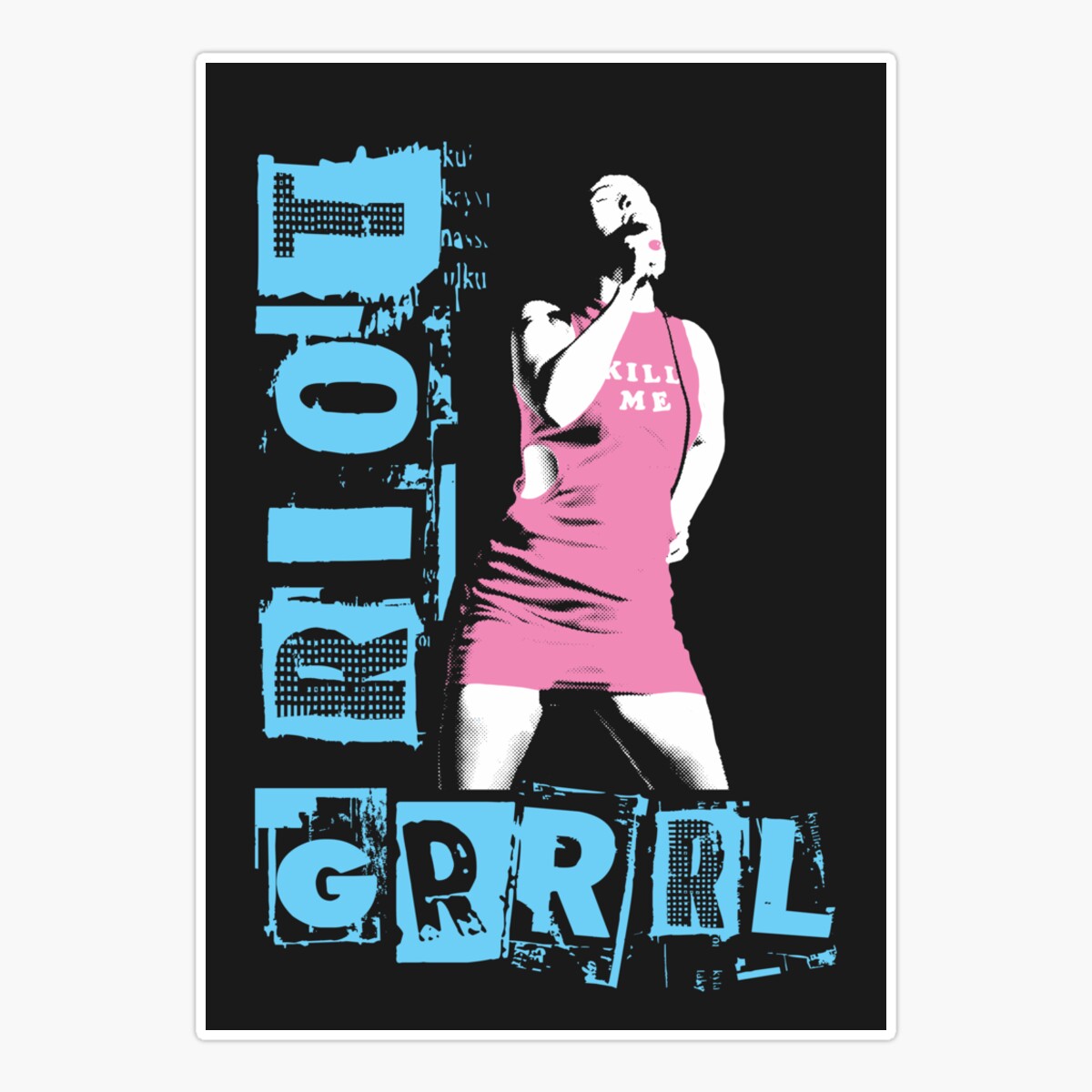 Maneki Riot Grrrl Punk Sticker, Phone Decal Water Bottle Stickers Car ...