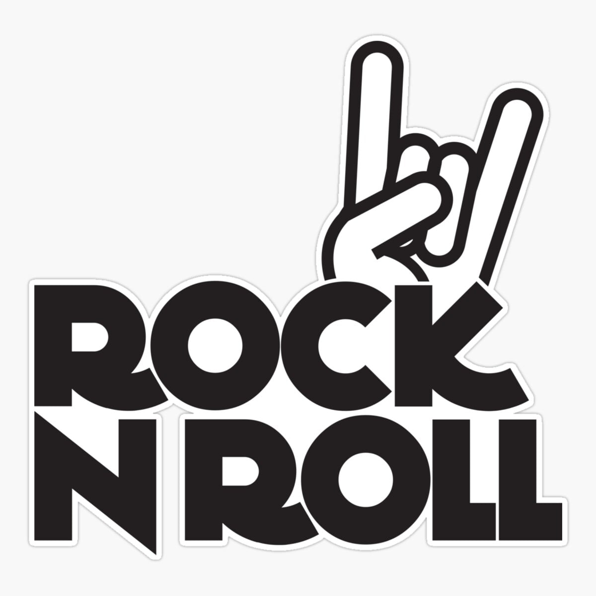 Maneki Rock N Roll Sticker, Phone Decal Water Bottle Stickers Car ...