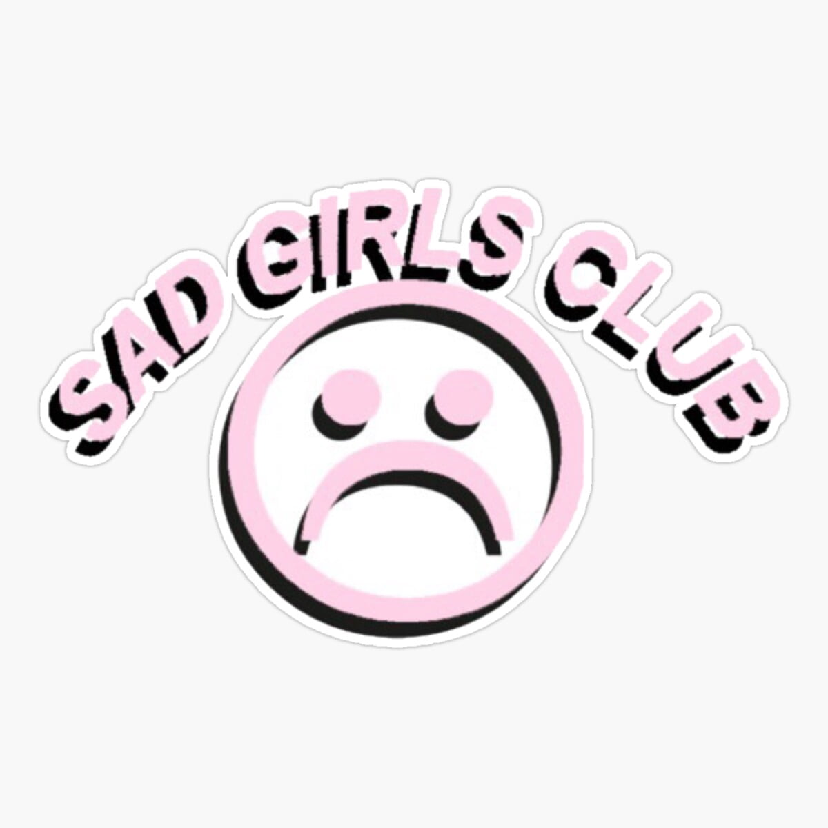 Maneki Sad Girls Club Sticker, Phone Decal Water Bottle Stickers Car ...