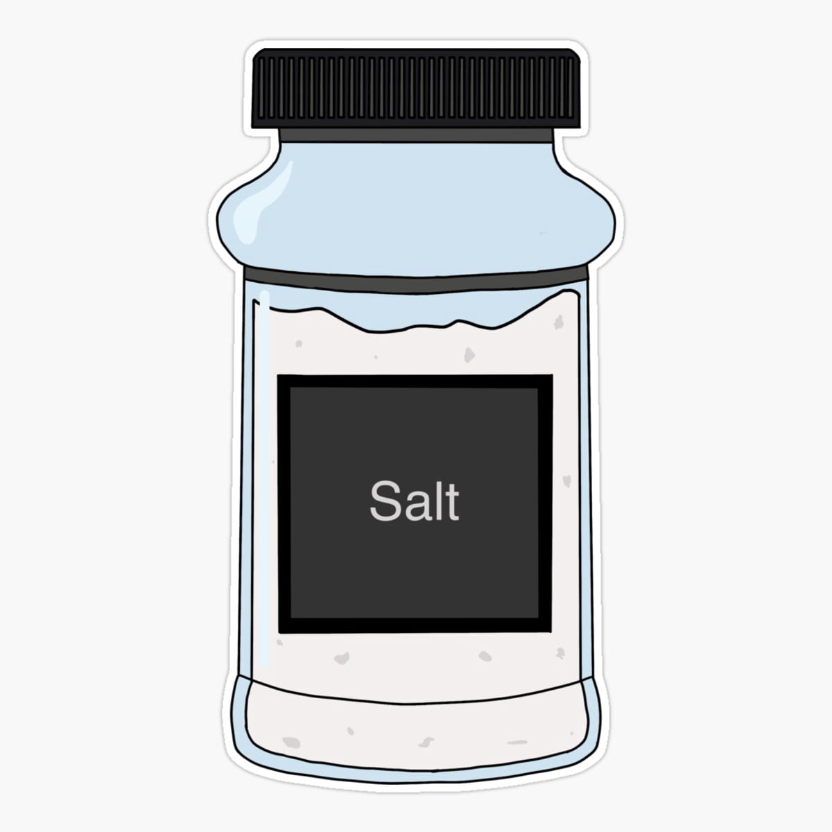 Maneki Salt Pantry Label Sticker, Phone Decal Water Bottle Stickers Car ...