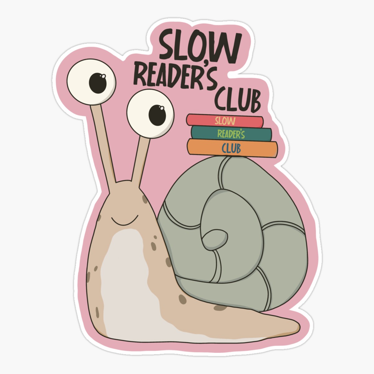 Maneki Slow Readers Club Sticker, Phone Decal Water Bottle Stickers Car ...